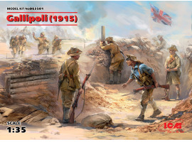 обзорное фото Галлиполи - пехота АНЗАК и турецкая пехота времен Первой мировой войны (1915 год) Фигуры 1/35
