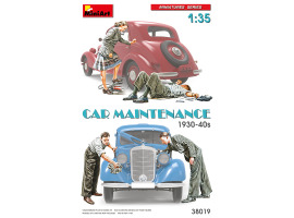 обзорное фото Car Maintenance 30-40s Years Figures 1/35