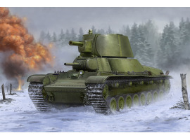 обзорное фото Збірна модель радянського важкого танка T-100Z Бронетехніка 1/35