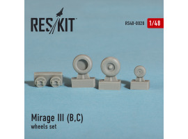 обзорное фото Mirage III (B,C) wheels set (1/48) Смоляные колёса