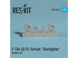 обзорное фото F-104 (G/S) Turkish "Starfighter" wheels set (1/72) Смоляные колёса