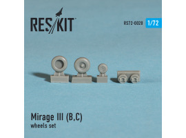 обзорное фото Mirage III (B,C) wheels set (1/72) Resin wheels
