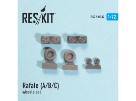 обзорное фото Rafale (A/B/C) wheels set (1/72) Resin wheels