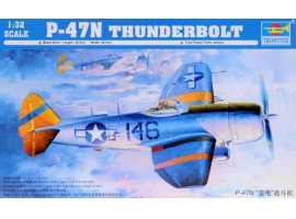 обзорное фото Збірна модель 1/32 Літак P-47N Thunderbolt Trumpeter 02265 Літаки 1/32