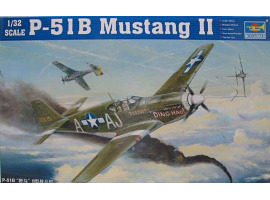 обзорное фото Сборная модель 1/32 Самолет P-51 B Mustang Трумпетер 02274 Самолеты 1/32