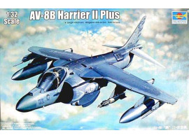 обзорное фото Збірна модель 1/32 Літак AV-8B Harrier II Plus Trumpeter 02286 Літаки 1/32