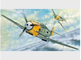 обзорное фото Сборная модель 1/32 Самолет Мессершмитт Bf 109E-3 Трумпетер 02288 Самолеты 1/32