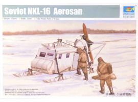 обзорное фото Збірна модель 1/35 Радянський аеросан NKL-16 періоду Другої світової війни  Trumpeter 02337 Автомобілі 1/35