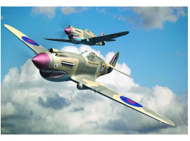 обзорное фото Збірна модель 1/48 Літак Curtiss P-40B "Warhawk" Trumpeter 02807 Літаки 1/48