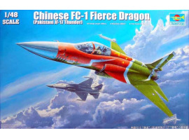 обзорное фото Збірна модель 1/48 Китайський винищувач FC-1 "Лютий дракон" (Пакистан JF-17 "Грім") Trumpeter 02815 Літаки 1/48