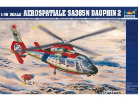обзорное фото Збірна модель 1/48 Гелікоптер ASA365N Dauphin 2 Trumpeter 02816 Гелікоптери 1/48