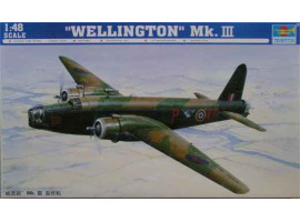 обзорное фото Збірна модель британського бомбардувальника Wellington Mk.III Літаки 1/48
