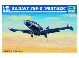 обзорное фото Scale model 1/48 US.NAVY F9F-2 "PANTHER" Trumpeter 02832 Aircraft 1/48