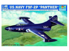 Збірна модель 1/48 Винищувач ВМС США F9F-2P "Пантера" Trumpeter 02833