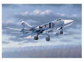 обзорное фото Сборная модель 1/48 Бомбардировщик Су-24М Трумпетер 02835 Самолеты 1/48
