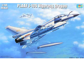 обзорное фото Збірна модель китайського винищувача J-10S "Raptor" Літаки 1/48