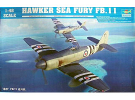 обзорное фото Scale moodel 1/48 Hawker Sea Fury FB.11 Trumpeter 02844 Aircraft 1/48