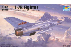 обзорное фото >
  Збірна модель 1/48
  Винищувач J-7B Trumpeter 02860 Літаки 1/48