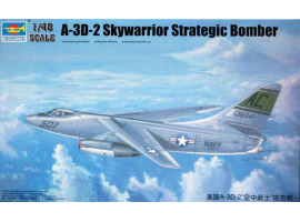 обзорное фото Збірна модель 1/48 Стратегічний бомбардувальник A-3D-2 Skywarrior Trumpeter 02868 Літаки 1/48