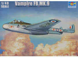 обзорное фото Сборная модель британского самолета Vampire FB.MK.9 Самолеты 1/48