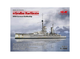 “Groβer Kurfürst” WWI German Battleship (full hull & waterline)