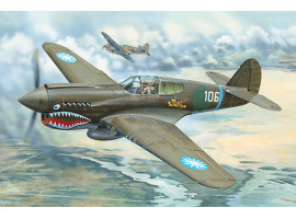 обзорное фото Збірна модель 1/32 Літака P-40E War Hawk Trumpeter 02269 Літаки 1/32