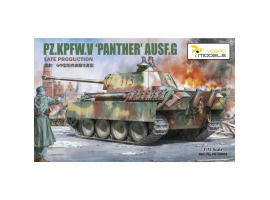 обзорное фото Збірна модель 1/72 Танк Pz.Kpfw.V Panther Ausf.G пізніх випусків Vespid Models VS720003 Бронетехніка 1/72