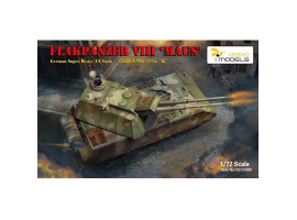 обзорное фото Збірна модель 1/72 Німецький надважкий зенітний танк Flakpanzer VIII Maus Vespid Models VS720005 Бронетехніка 1/72
