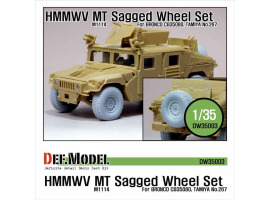обзорное фото HMMWV MT Sagged Wheel set -Sagged  Resin wheels