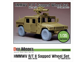 обзорное фото HMMWV R/T II Sagged Wheel set Sagged  Resin wheels