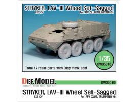 обзорное фото Stryker/LAV-III Mich. XML Sagged Wheel set  Resin wheels