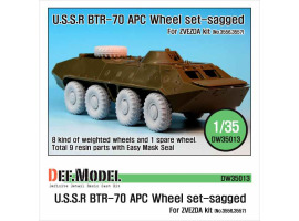 обзорное фото BTR-70 APC Sagged Wheel set  Смоляные колёса