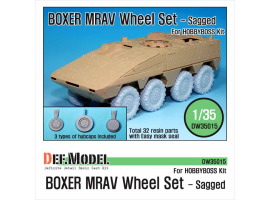 обзорное фото GTK Boxer MRAV Sagged Wheel set  Resin wheels