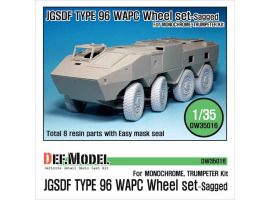 обзорное фото JGSDF Type 96 WAPC Sagged Wheel set  Смоляные колёса