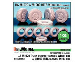 обзорное фото  M1070/M1000 HETS Sagged wheel set  Resin wheels