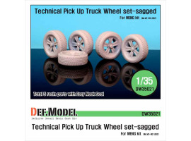 обзорное фото Technical Pick up Truck Sagged Wheel set  Смоляные колёса