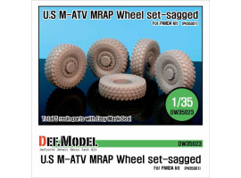 обзорное фото U.S M-ATV MRAP Sagged Wheel set  Смоляные колёса
