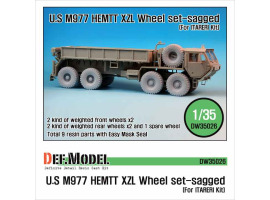 обзорное фото M977 HEMTT "XZL" Sagged Wheel set Смоляные колёса