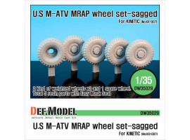 обзорное фото U.S M-ATV MRAP Sagged wheel set Смоляные колёса