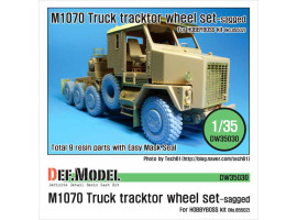 обзорное фото M1070 Truck Tractor Sagged wheel set Resin wheels