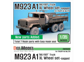 обзорное фото M923A1 'BIG FOOT' Truck Michelin XL Sagged Wheel set  Смоляные колёса