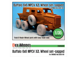 обзорное фото Buffalo 6x6 MPCV Mich. XZL Sagged Wheel set  Resin wheels
