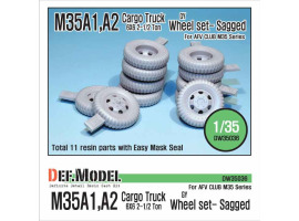 обзорное фото U.S M35 Cargo truck GY sagged wheel set Resin wheels