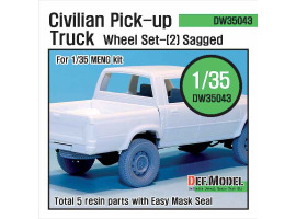 обзорное фото Civilan Pick up Truck Sagged Wheel set(2)  Resin wheels