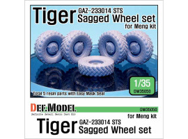 обзорное фото GAZ-233014 STS Tiger Sagged Wheel set  Смоляные колёса