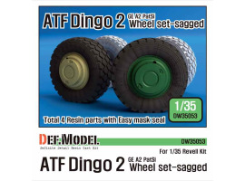 обзорное фото Dingo 2 ATF Sagged Wheel set  Resin wheels
