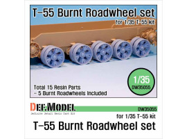 обзорное фото T-55 Burnt roadwheel set  Смоляные колёса