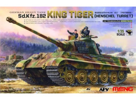 Scale model 1/35  of the German heavy tank Sd.Kfz.182 King Tiger Meng TS-031