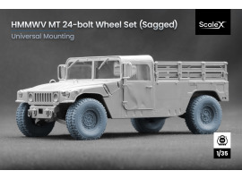 Набор колес универсальный (с деформацией) для HMMWV MT 24-bolt ScaleX WM 35003S
