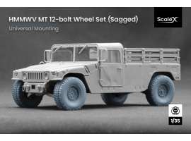 Набір коліс універсальний (з деформацією) для HMMWV MT 12-bolt ScaleX WM 35004S
